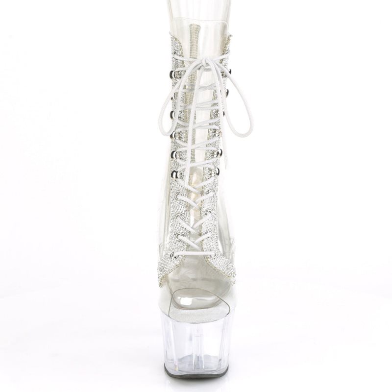 Pleaser Adore-1021C-2 Laarzen Dames Clear | JPQHO-BE