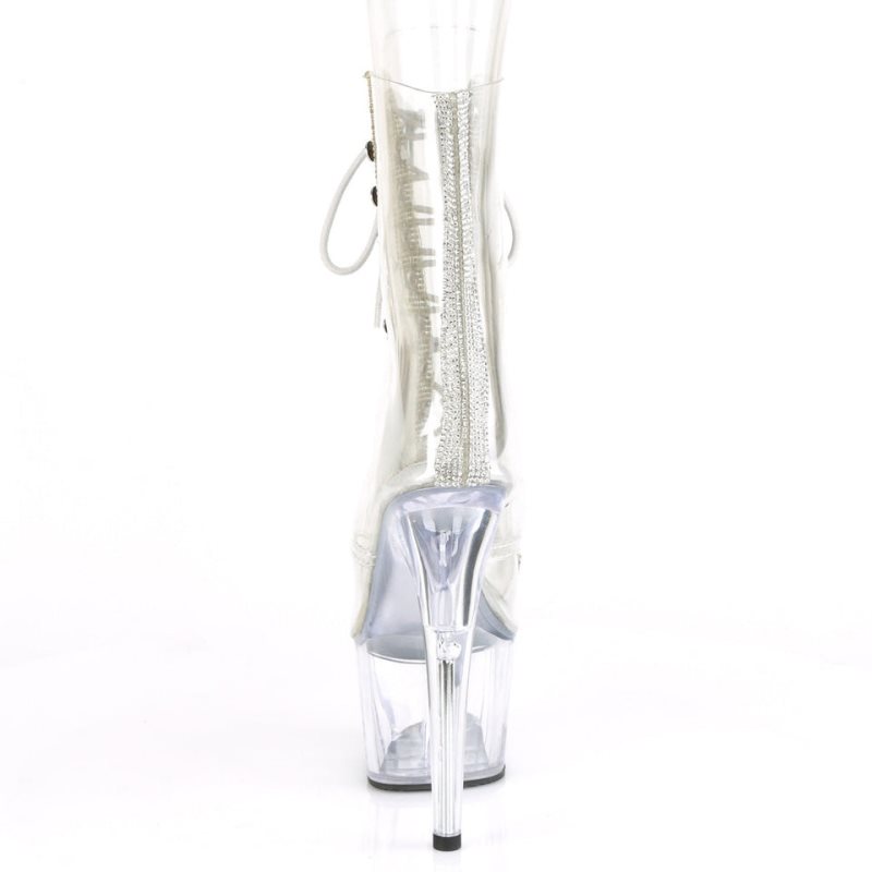 Pleaser Adore-1021C-2 Laarzen Dames Clear | JPQHO-BE