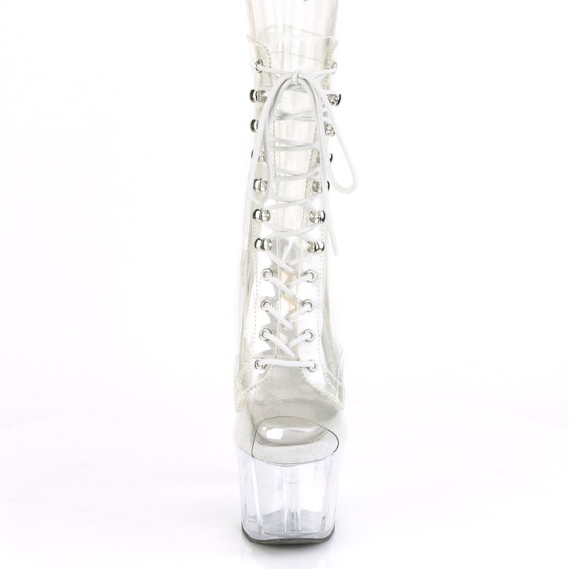 Pleaser Adore-1021C Laarzen Dames Clear | RDPTZ-BE