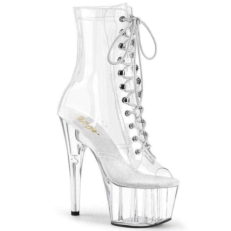 Pleaser Adore-1021C Laarzen Dames Clear | RDPTZ-BE