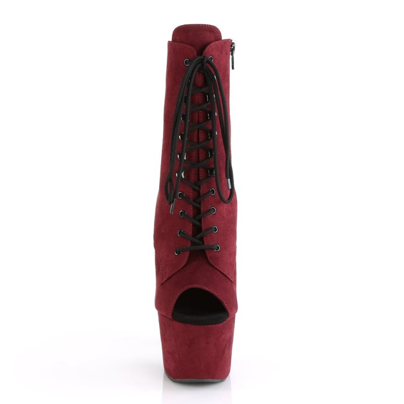 Pleaser Adore-1021FS Laarzen Dames Bordeaux | QWKXC-BE