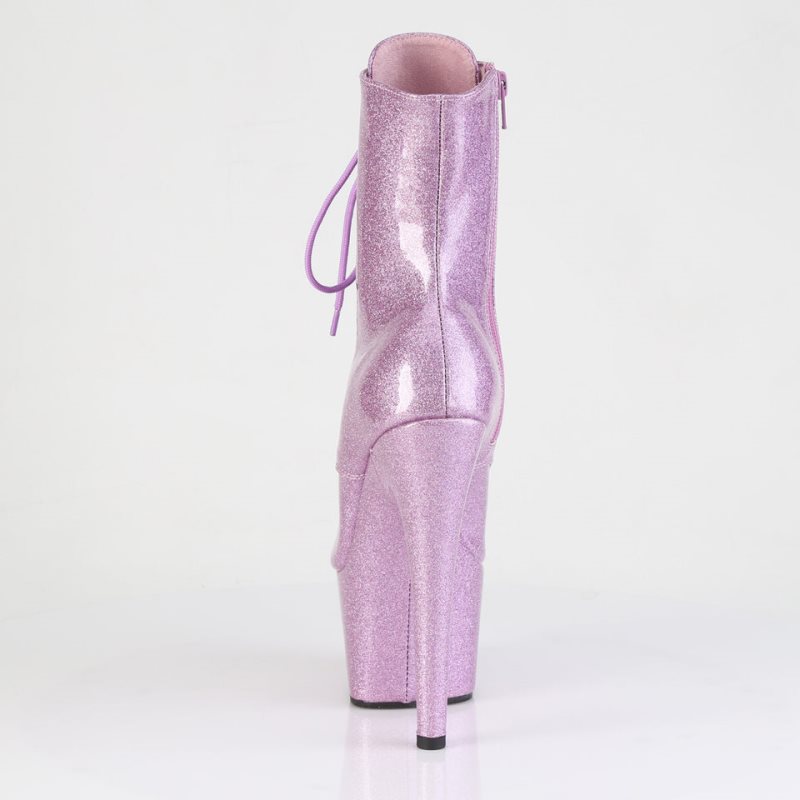Pleaser Adore-1021GP Glitter Laarzen Dames Paars | ZLSAR-BE
