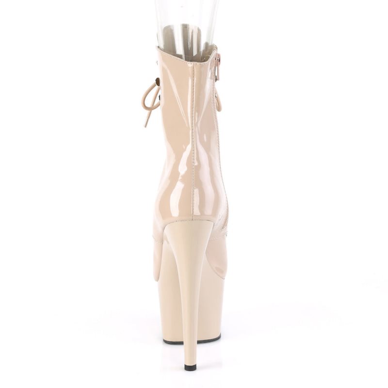 Pleaser Adore-1021 Laarzen Dames Beige | GXHPJ-BE