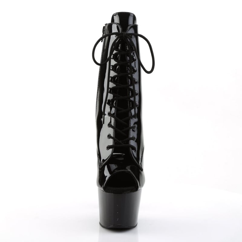 Pleaser Adore-1021 Laarzen Dames Zwart | RWJHM-BE