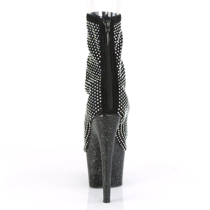 Pleaser Adore-1031GM Laarzen Dames Zwart | QSYIN-BE