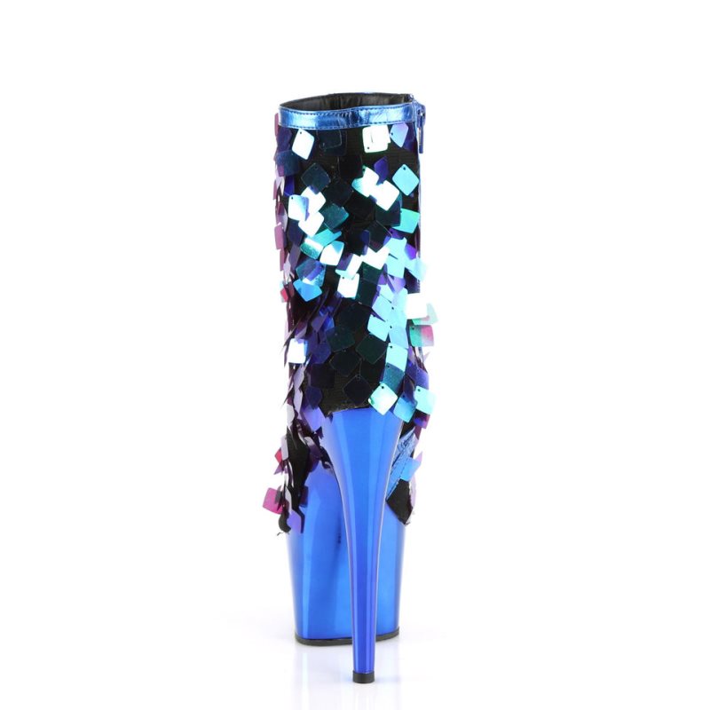 Pleaser Adore-1031SSQ Laarzen Dames Groen Blauw | PMDJR-BE