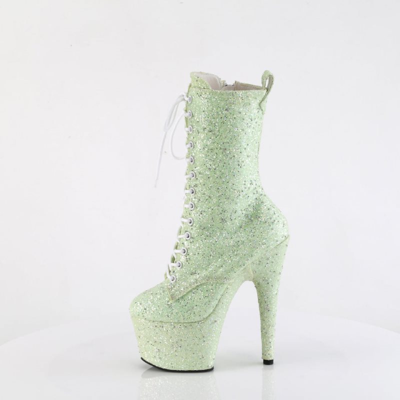 Pleaser Adore-1040GR Laarzen Dames Groen | CODQB-BE