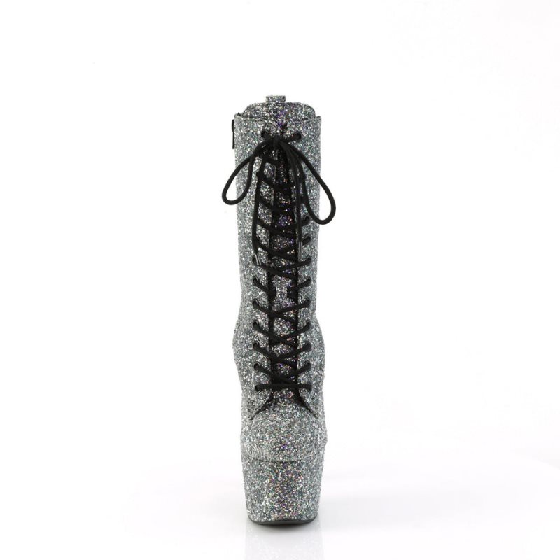 Pleaser Adore-1040GR Laarzen Dames Zwart | EGTUF-BE