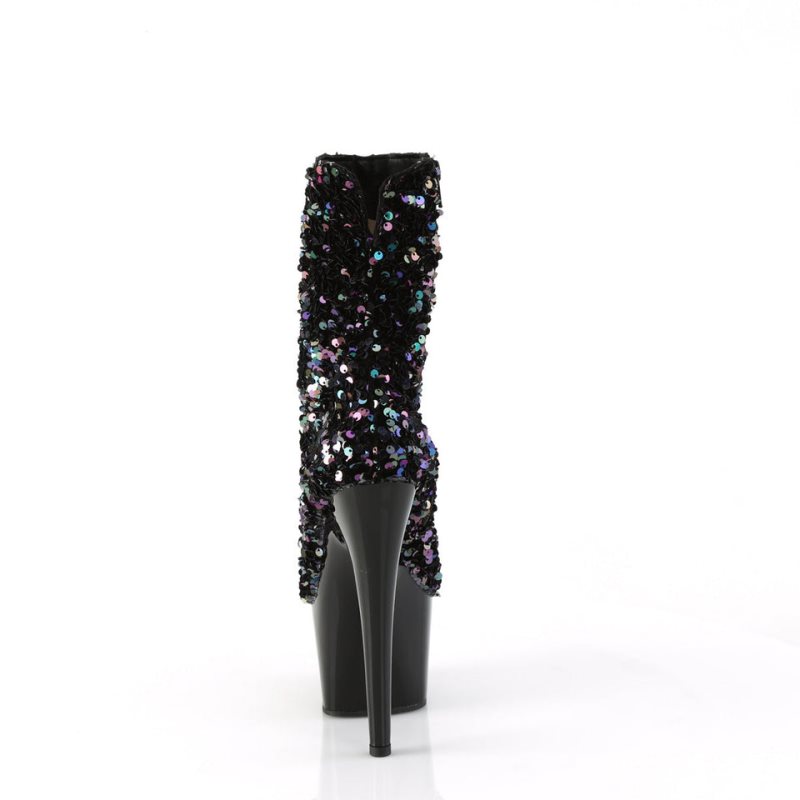Pleaser Adore-1042SQ Laarzen Dames Zwart | VXMAP-BE