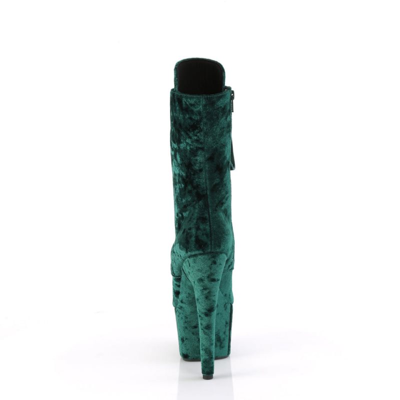 Pleaser Adore-1045VEL Laarzen Dames Groen | UMEQY-BE
