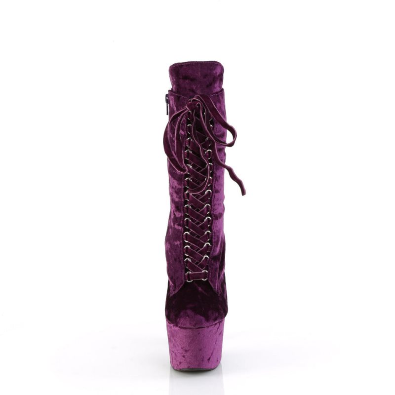 Pleaser Adore-1045VEL Laarzen Dames Paars | GXUQW-BE