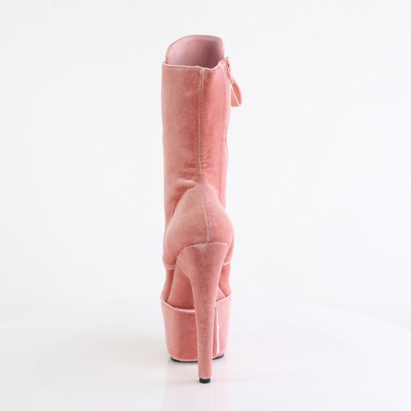 Pleaser Adore-1045VEL Laarzen Dames Roze | KSFQA-BE