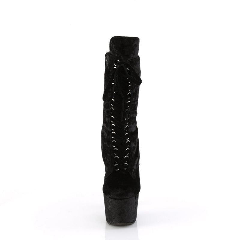 Pleaser Adore-1045VEL Laarzen Dames Zwart | WJFGS-BE