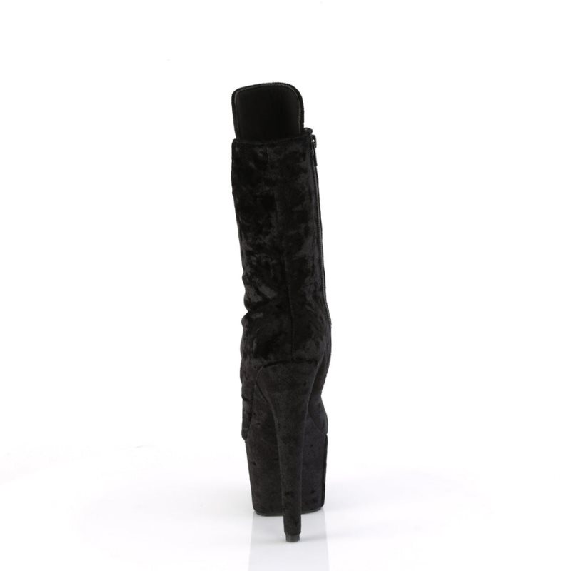 Pleaser Adore-1045VEL Laarzen Dames Zwart | WJFGS-BE