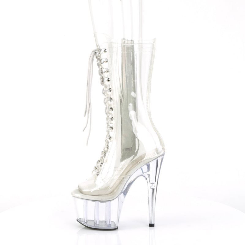 Pleaser Adore-1050C Laarzen Dames Clear | CLOFZ-BE