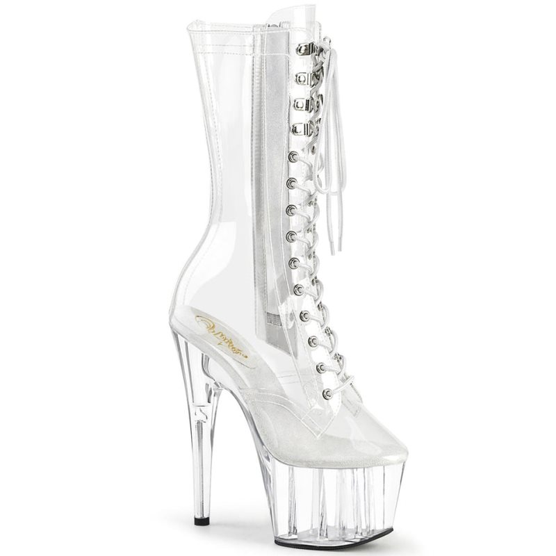 Pleaser Adore-1050C Laarzen Dames Clear | CLOFZ-BE