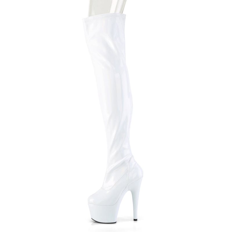 Pleaser Adore-3000HWR Hoge Hakken Dames Wit | EOINB-BE