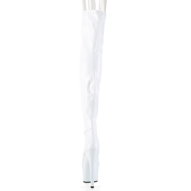 Pleaser Adore-3000HWR Hoge Hakken Dames Wit | EOINB-BE