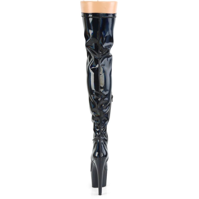 Pleaser Adore-3000HWR Hologram Hoge Hakken Dames Zwart | ZWVGI-BE