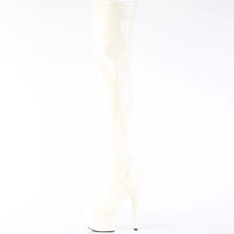 Pleaser Adore-3000 Hoge Hakken Dames Wit | QNLXU-BE