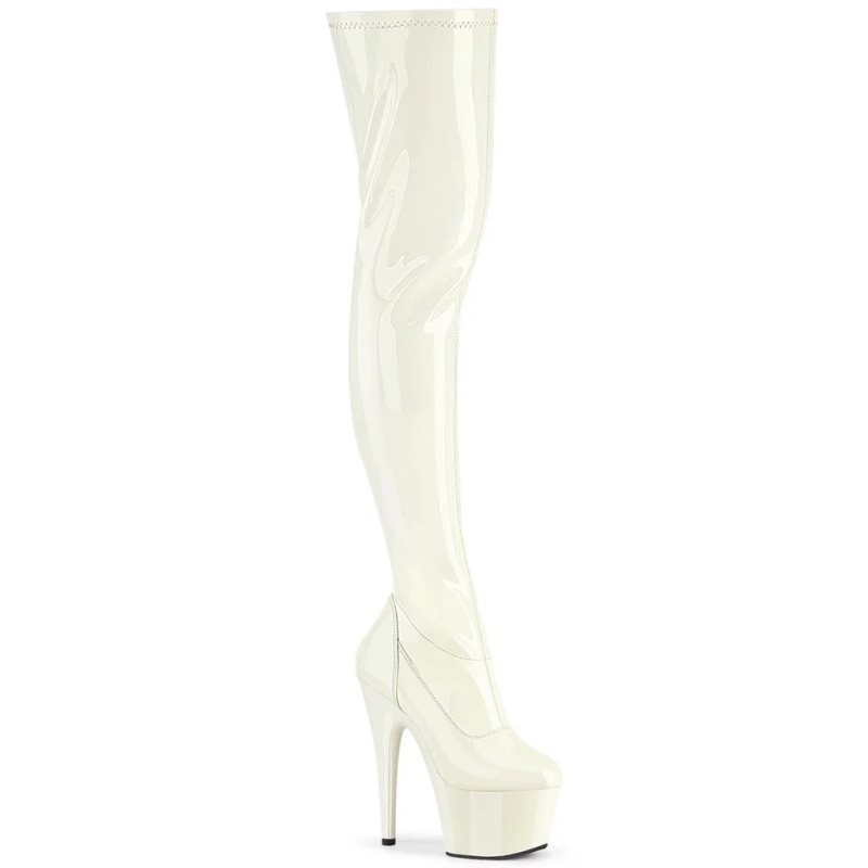Pleaser Adore-3000 Hoge Hakken Dames Wit | QNLXU-BE