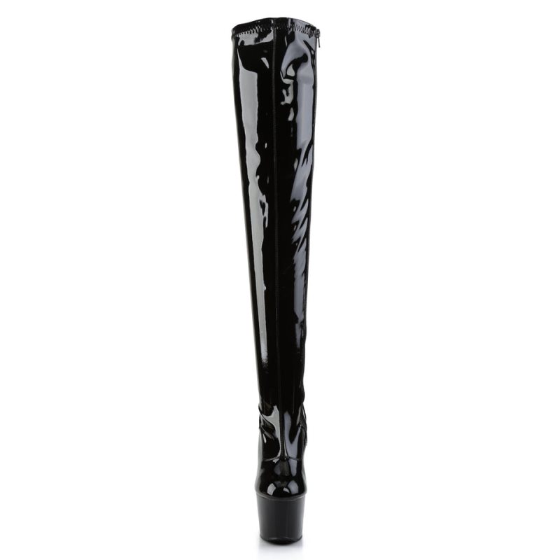 Pleaser Adore-3000 Hoge Hakken Dames Zwart | FZAYX-BE