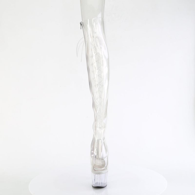Pleaser Adore-3019C Hoge Hakken Dames Clear | FTYQG-BE