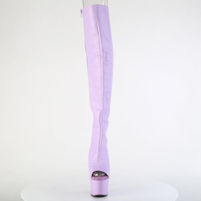 Pleaser Adore-3019 Faux Leather Hoge Hakken Dames Lavendel | CNZWF-BE
