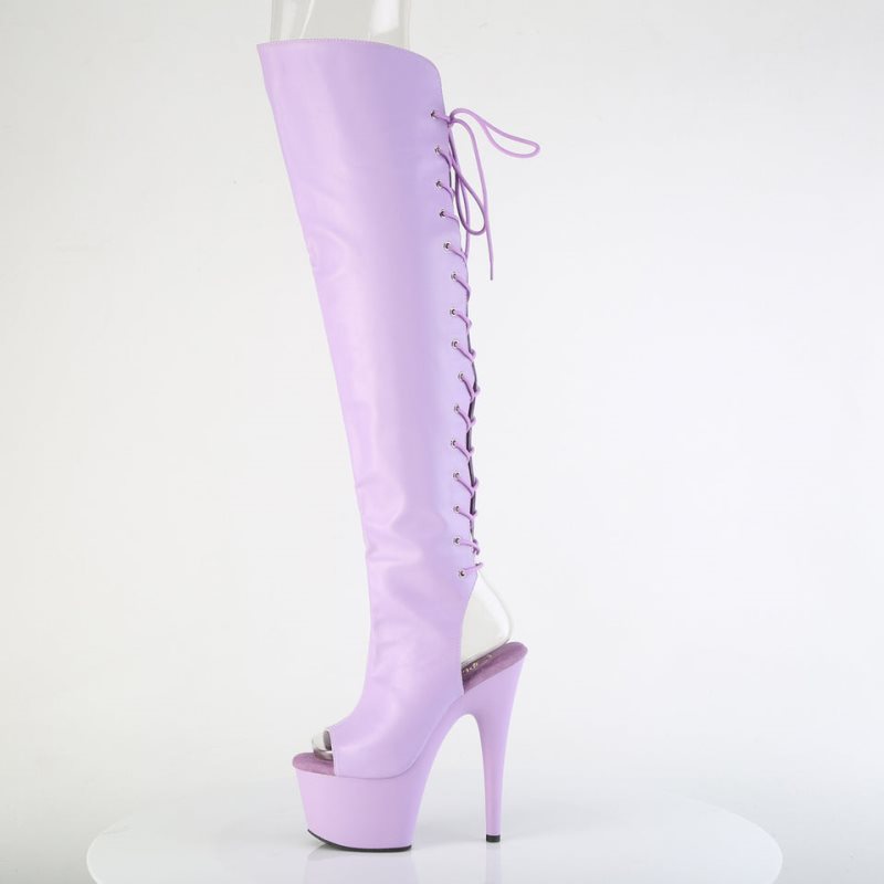 Pleaser Adore-3019 Faux Leather Hoge Hakken Dames Lavendel | CNZWF-BE