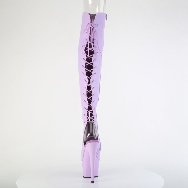 Pleaser Adore-3019 Faux Leather Hoge Hakken Dames Lavendel | CNZWF-BE