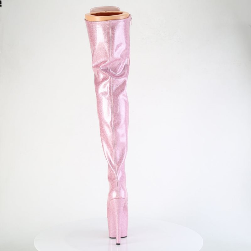 Pleaser Adore-3020GP Glitter Hoge Hakken Dames Roze | THKPZ-BE