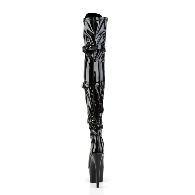 Pleaser Adore-3028 Hoge Hakken Dames Zwart | XBERQ-BE