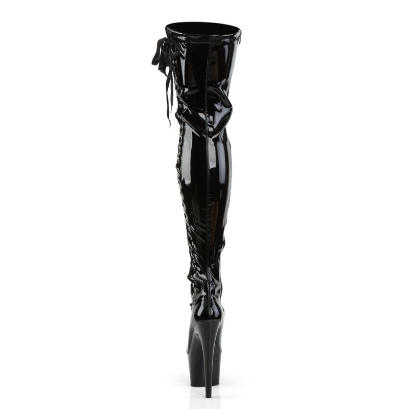 Pleaser Adore-3050 Hoge Hakken Dames Zwart | GYNUM-BE
