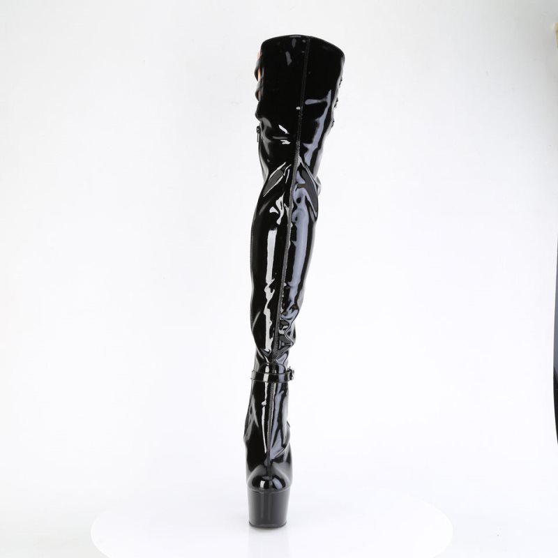 Pleaser Adore-3055 Hoge Hakken Dames Zwart | WJKPZ-BE