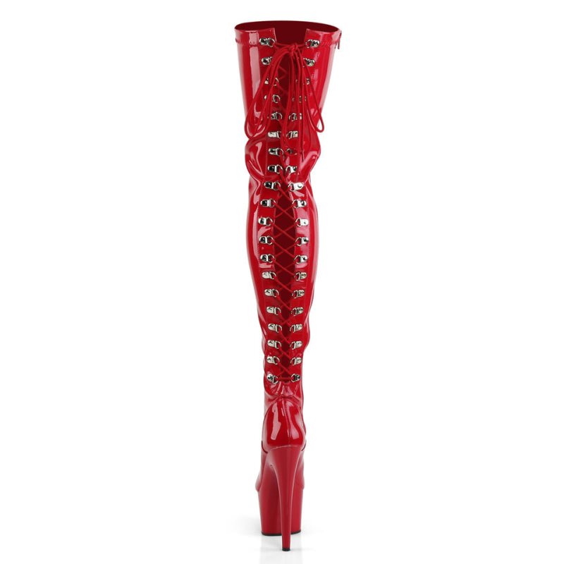 Pleaser Adore-3063 Hoge Hakken Dames Rood | VICOJ-BE