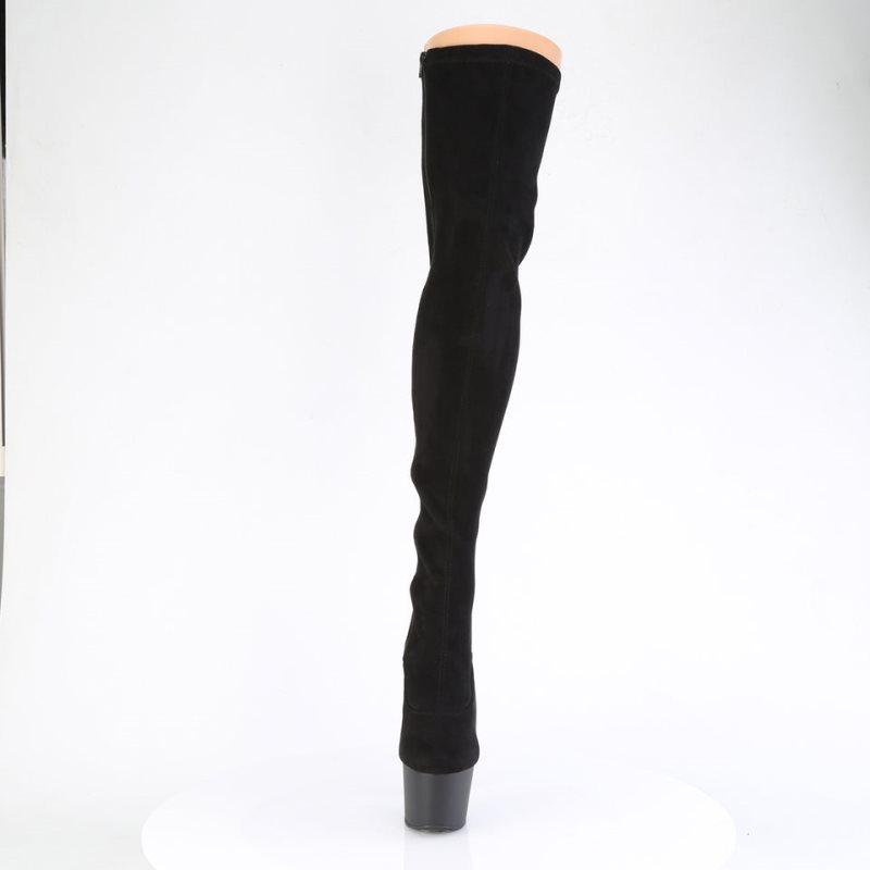 Pleaser Adore-3063 Hoge Hakken Dames Zwart | JONGI-BE