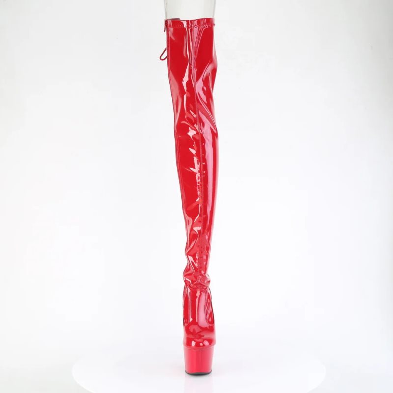 Pleaser Adore-3850 Hoge Hakken Dames Rood | GWNHB-BE