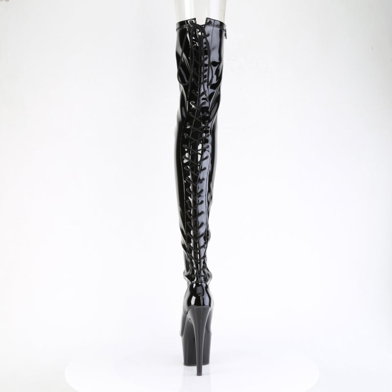 Pleaser Adore-3850 Hoge Hakken Dames Zwart | CTHAW-BE