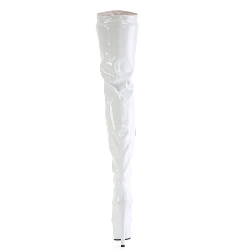 Pleaser Adore-4000 Hoge Hakken Dames Wit | AGPKV-BE