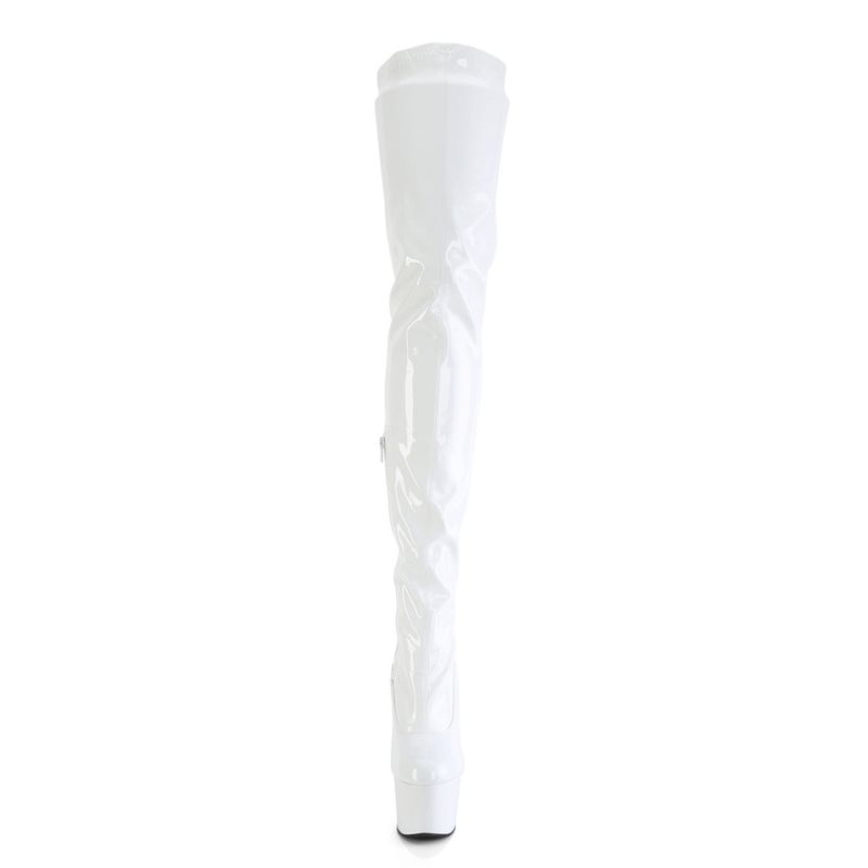 Pleaser Adore-4000 Hoge Hakken Dames Wit | AGPKV-BE