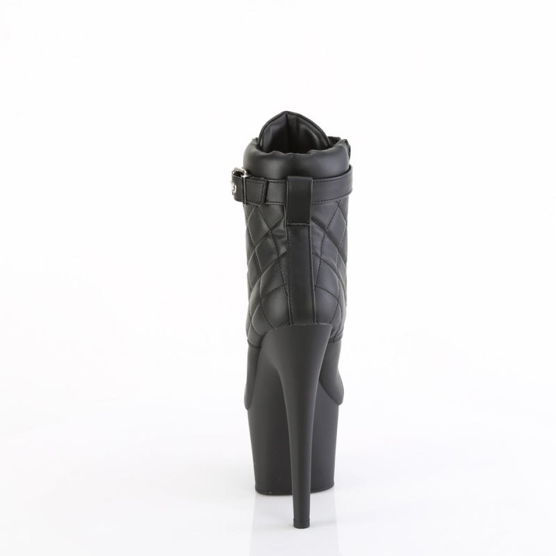 Pleaser Adore-700-05 Vegan Leather Laarzen Dames Zwart | MRTUC-BE
