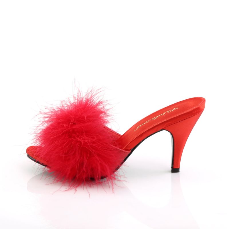 Pleaser Amour-03 Badslippers Dames Rood | BPZFT-BE