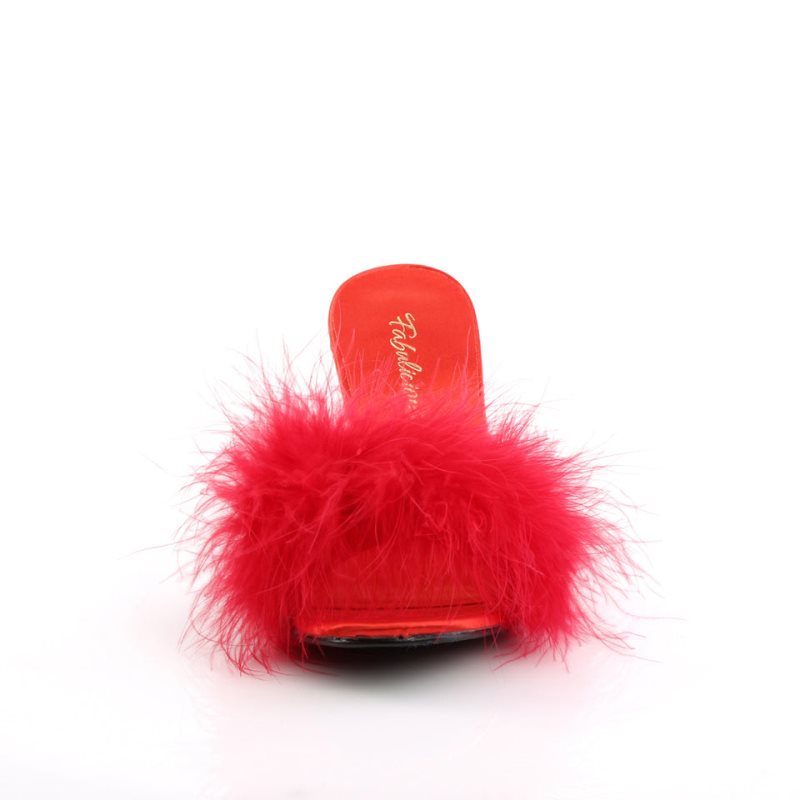 Pleaser Amour-03 Badslippers Dames Rood | BPZFT-BE