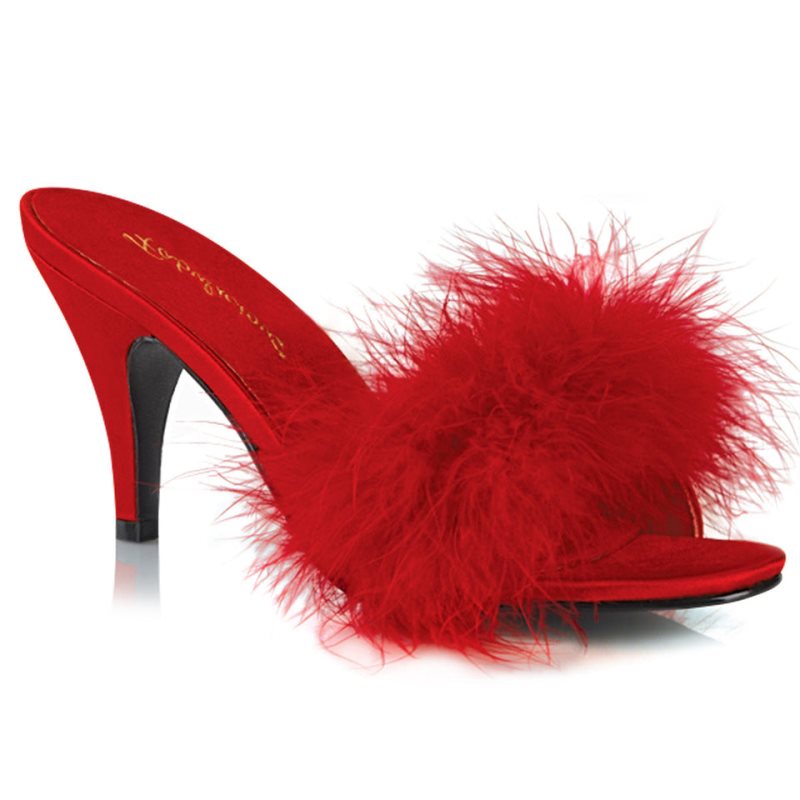 Pleaser Amour-03 Badslippers Dames Rood | BPZFT-BE