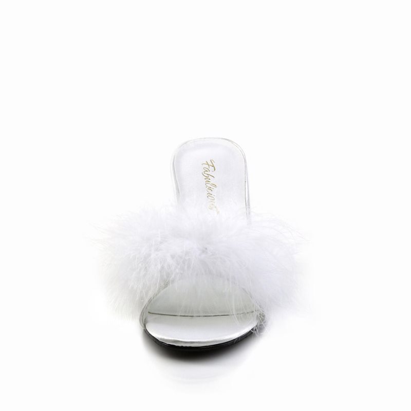 Pleaser Amour-03 Badslippers Dames Wit | JNVTG-BE