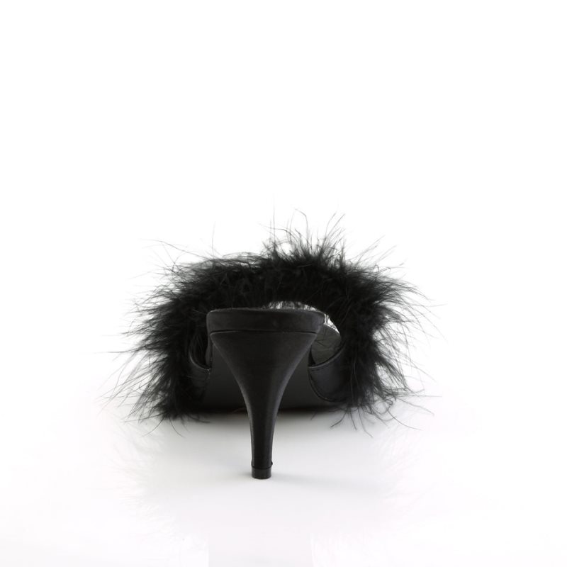 Pleaser Amour-03 Badslippers Dames Zwart | IQXMR-BE