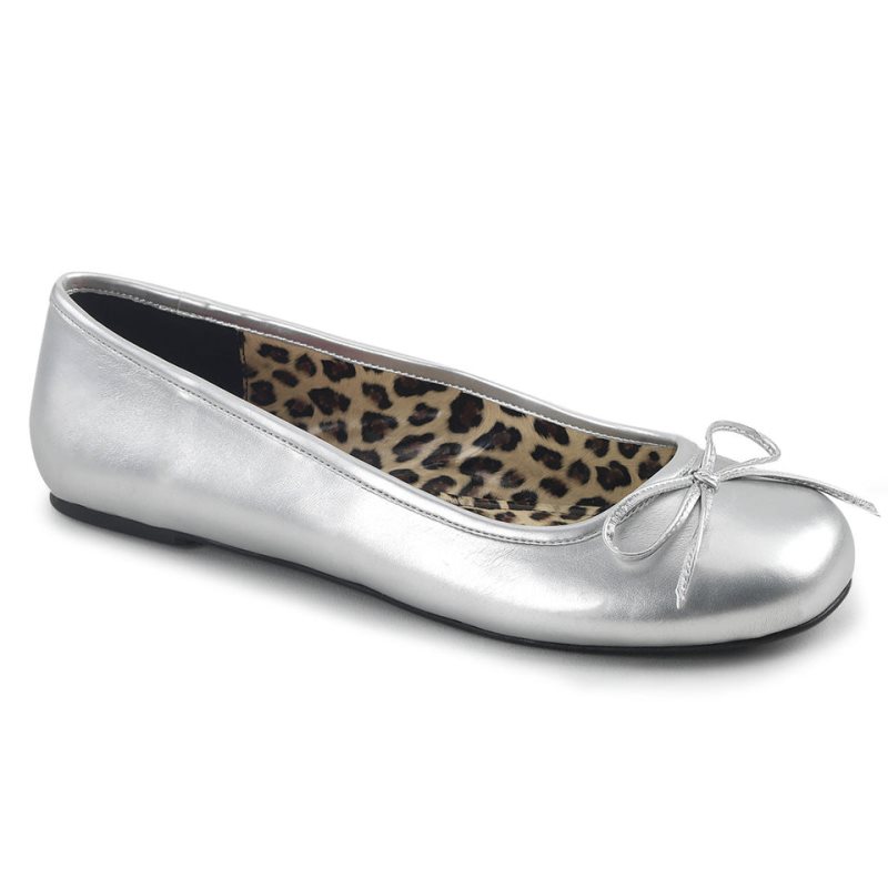Pleaser Anna-01 Ballerinas Dames Zilver | CLRMS-BE
