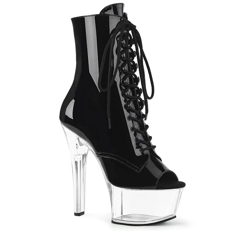 Pleaser Aspire-1021 Laarzen Dames Zwart | ZDUTE-BE
