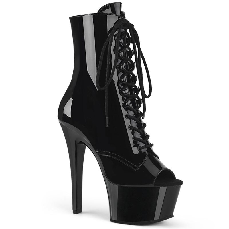 Pleaser Aspire-1021 Laarzen Dames Zwart | BOFGA-BE