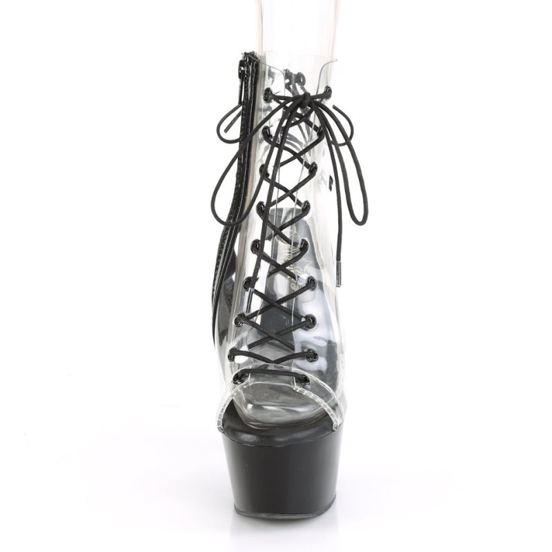 Pleaser Aspire-600-30 Laarzen Dames Zwart | CBYUP-BE